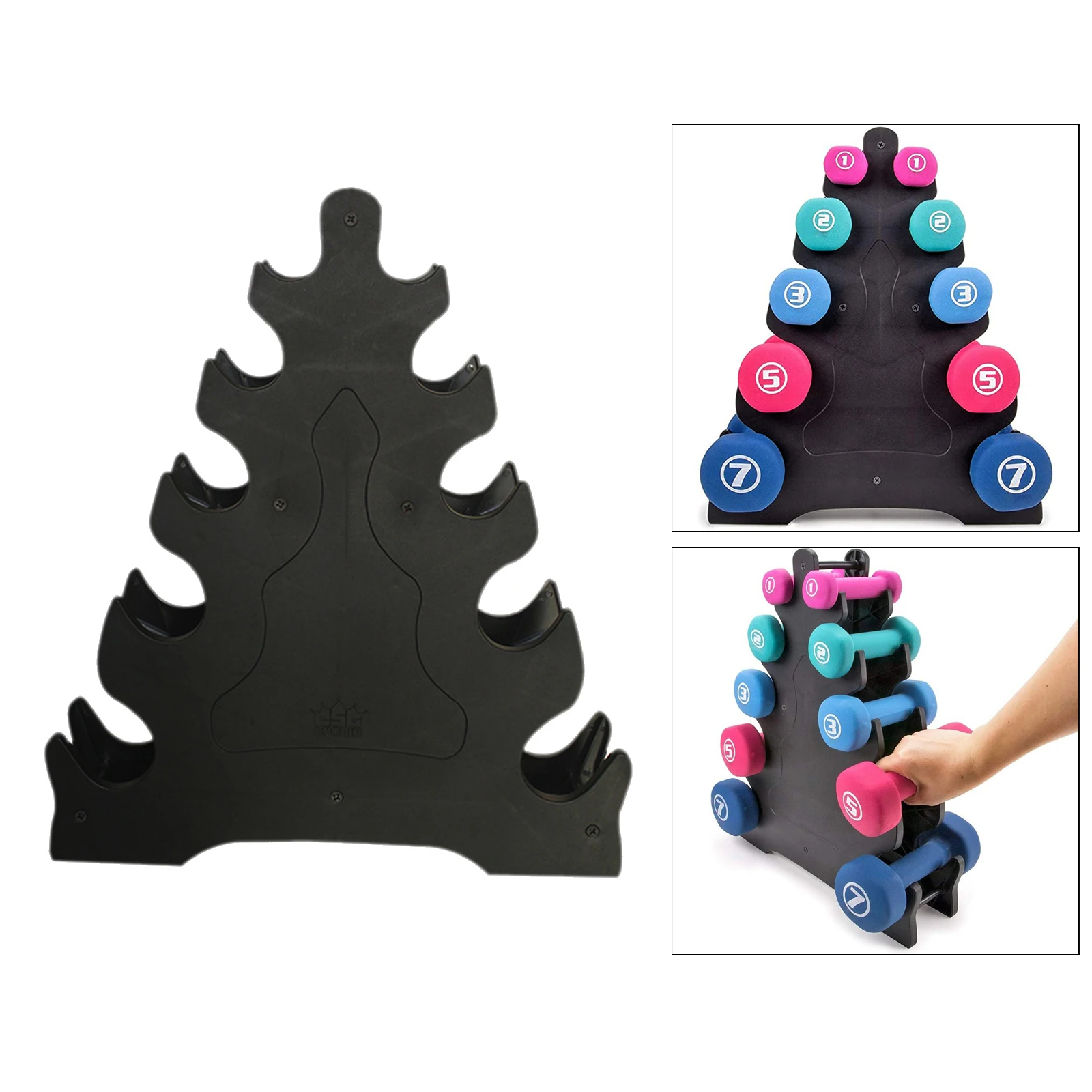 Dumbbell Rack Dumbbell Holder 5 Tier Weight Rack for Dumbbells Home Gym, Compact Dumbbell Bracket Free Weight Stand