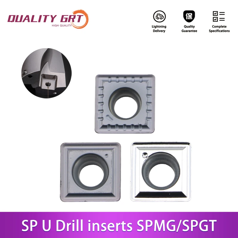 Q.GRT Carbide Insert SP type SPMG/SPGT 050204 060204 07T308 090408 110408 140512 high speed insert power fast drill insert