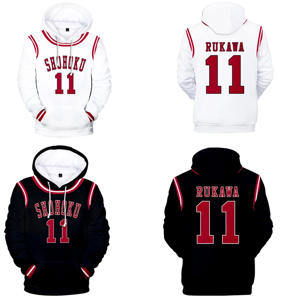 

Basketball Trapeze Cosplay Hooded Sweater Sakurag Rukawa Kaede Hisashi Men Sportswear Hoodies Fashion Sweatshirts Unisex