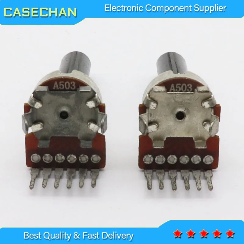 5pcs/lot Stock for CF RK1212G Vertical double potentiometer A503 A50K handle length 20MMF In Stock