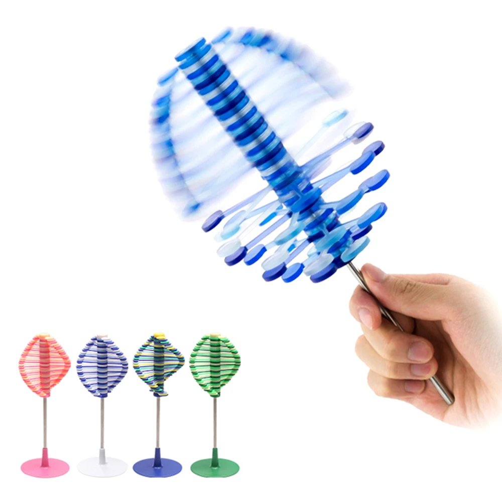 

Magic Rotating Spin Toy Stress Relief Toys for Children Adults Puzzle Desk Fun Decompression Toy Rotating Lollipop Office Decor