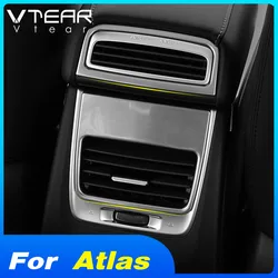 Vtear car armrest rear air outlet cover accessories air conditioner frame trim For Geely Atlas Emgrand NL-3 Proton X70 2018 2019