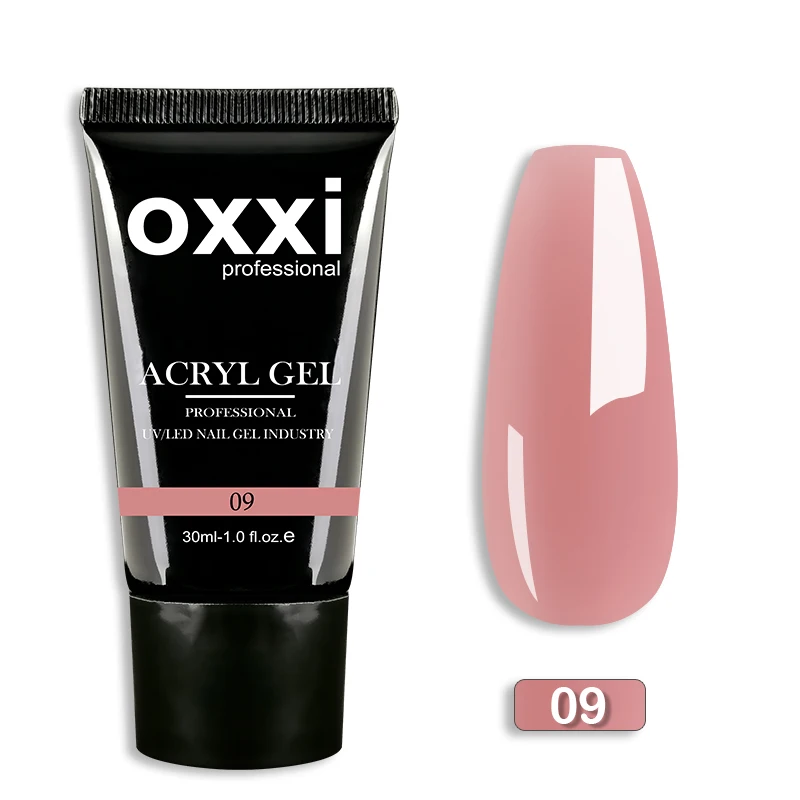 OXXI 30ml Acryl-Gel Semi-permanentes Poly-Nagelgel Maniküre Schnelles Einfaches Gel zur Verlängerung UV LED Aufbaugel Acryl-Gellack Neu