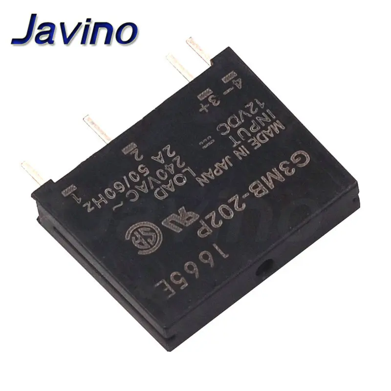 1Pcs 5V 12V 24V DC-AC Solid State Relay Module G3MB-202P G3MB 202P PCB SIP SSR AC 240V 2A Snubber Circuit Resistor Relay Switch