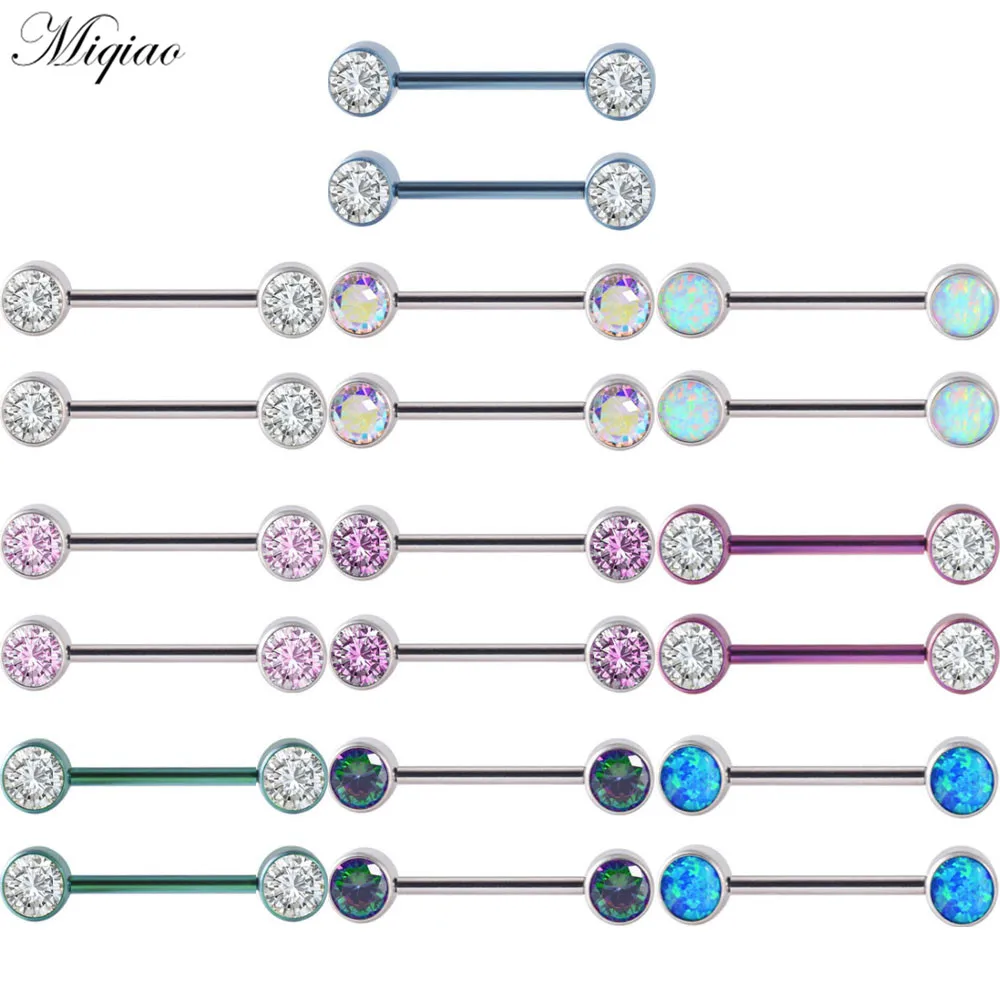 

Miqiao 2pcs Explosive All-match Diamond-studded Internal Thread Milk Ring Piercing Jewelry