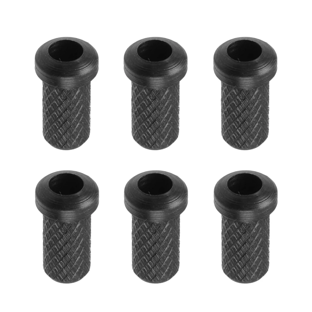 Durable 6 Pieces Iron Electric Guitar Through Body String Mounting Ferrules Bushings 9 x 5mm