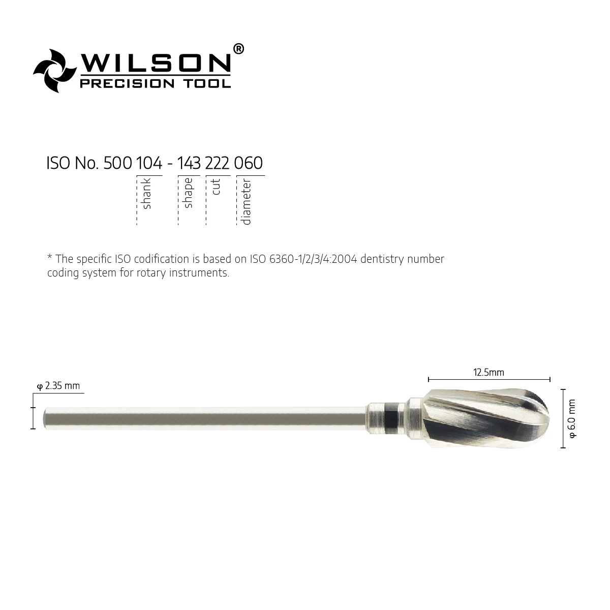 WilsonDental Tools 5001101 Tungsten Carbide Dental Burs for Trimming Plaster