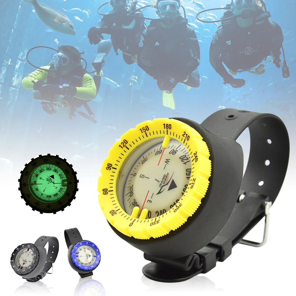 New 50m Watch Balanced Waterproof Compass Underwater Compass Diving Scuba Compass Compass Luminous High Quality