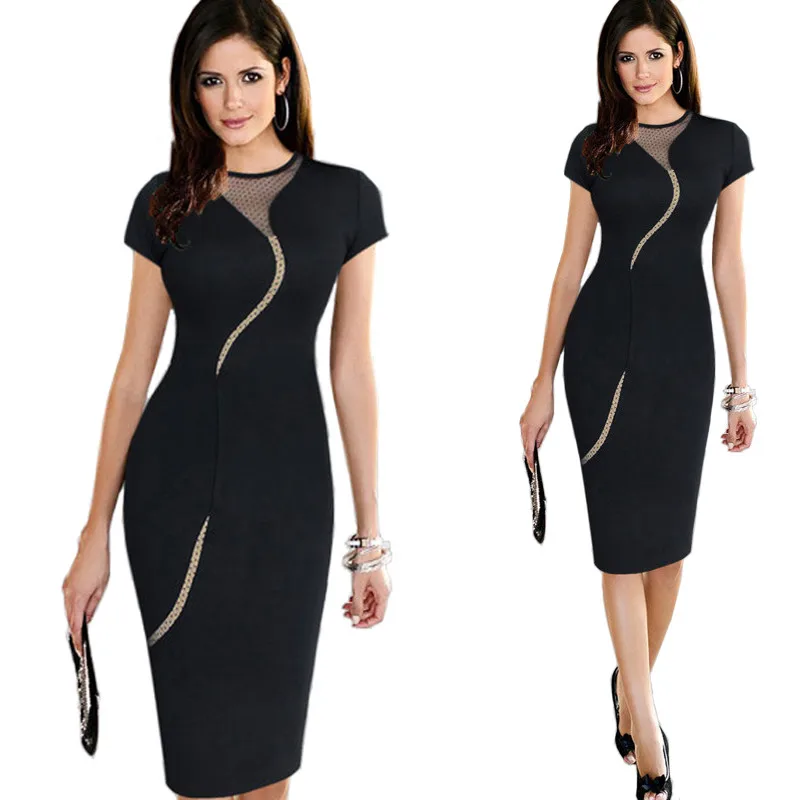

New Sexy Solid Dress Women Women Bodycon Dress Club Sexy Slim Party Dresses Sundress Sexy OL Clothes Office Lady Elegant Dress