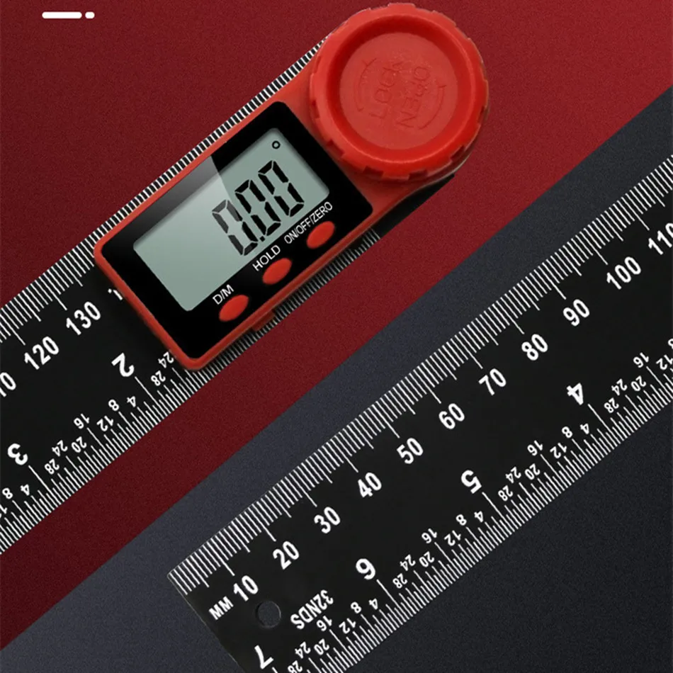 

New Angle Ruler 2-in-1 Digital Display Protractor Digital Caliper Black Vernier Level