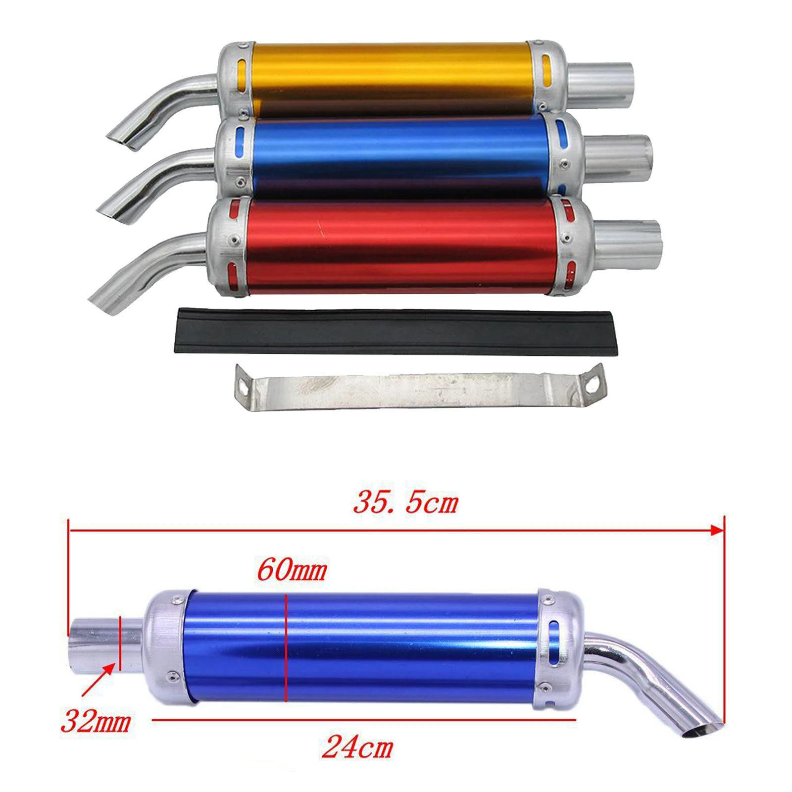 32mm Motorcycle Exhaust Pipe Muffler Silencer DB Killer Aluminum Alloy For Honda NSR150 NSR250 P3 P4 TZR125 TZM150 RGV250 TSR200