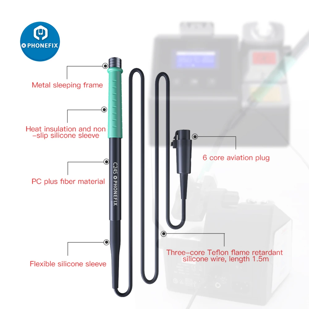 Maniglia dell\'oem T245 T210 NT115 per JBC CD-2SD 2SHE e stazione di saldatura di Pecision di ricerca di i2C 2SEN/2 per la gamma della cartuccia