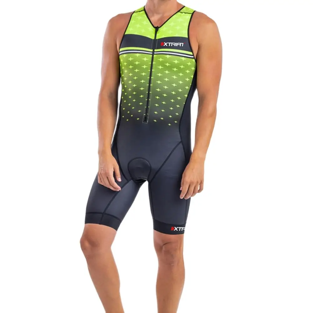 XTRIIAT Cycling Skinsuit for Men, Triathlon Jumpsuit, Quick Dry, Sleeveless Swimwear, Bike Jersey, MTB, Summer, 2022