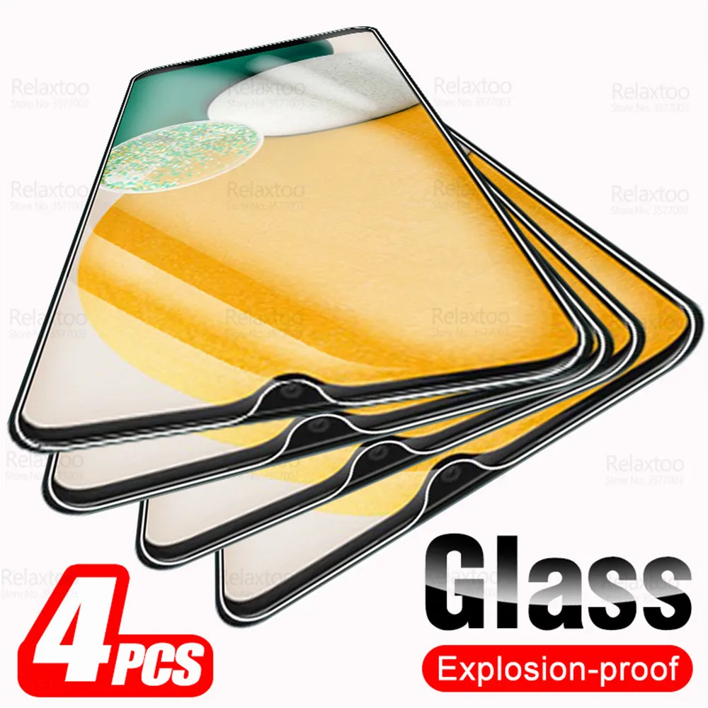 4pcs Protective Glass For Samsung Galaxy A13 Screen Protector Tempered Glass For Samsung A13 5G A 13 A136U 6.5