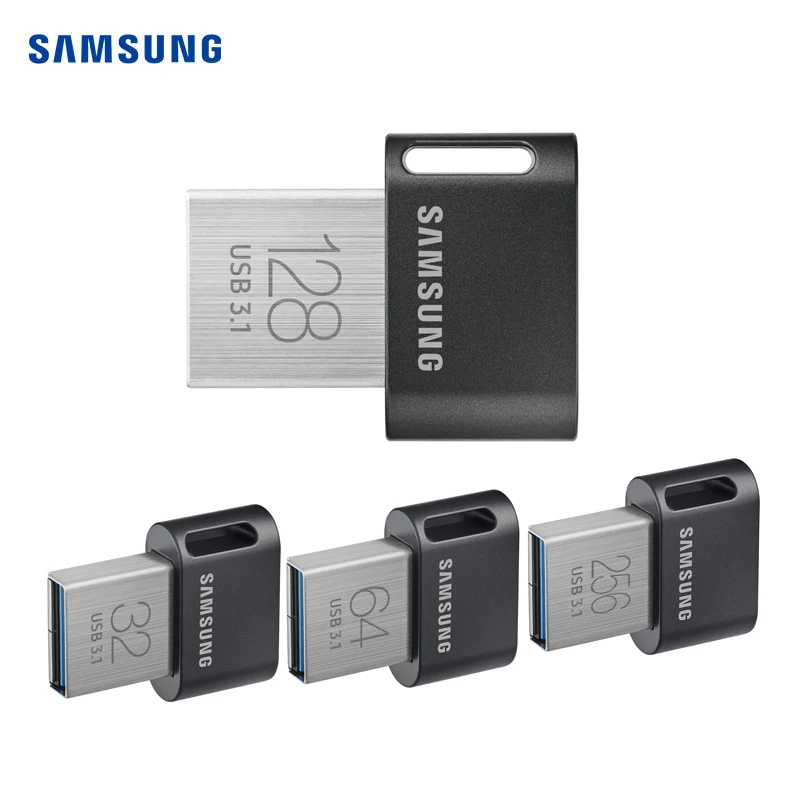 SAMSUNG FITplus USB 3.1 USB Flash Drive GB GB 300 MB/s de 200 MB/s 64 32 Pendrive mini usb Memory Stick 128GB Pen Drive de 256GB 400 MB/s