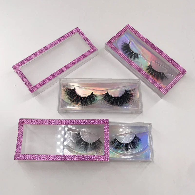 3D Eyelashes Natural False Eyelashes Cruelty Free Mink Lash with Diamond Lash Case