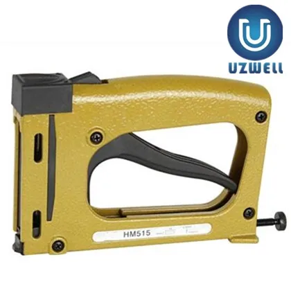 UZWELL HM515 Manual Staple Gun Manual Stapler Manual Nailer frame tacker with 1000 pcs free cost nails