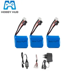 Upgrade 7.4v 800mAh 18350 Battery for H100 H102 JJRC S1 S2 S3 S4 S5 High Speed RC boats Spare Parts 7.4v Li-ion Battery Charger