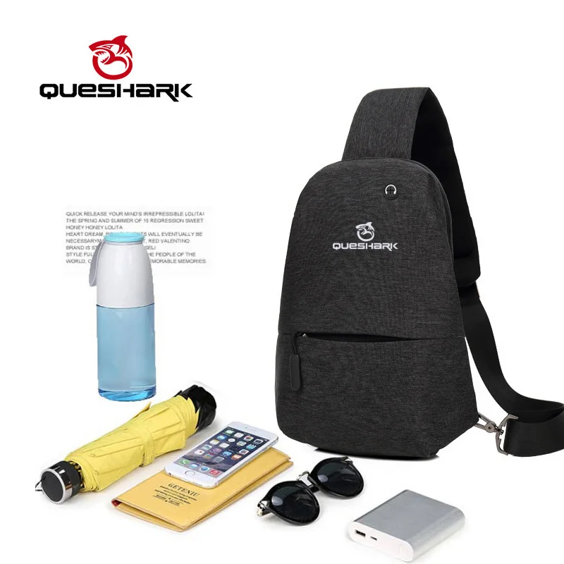 QUESHARK Professional High Quality Oxford Cloth Waterproof Camping Should Bag Multi-function Climbing Hiking Riding Chest Bag