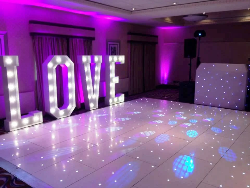 2024 UK hot sale stage special effect wedding decoration led stage lighting starlit dance floors