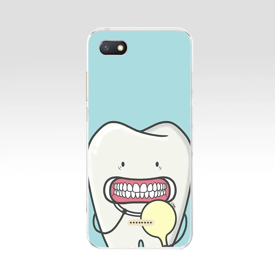 66 Funny Cartoon Dentist Dental Crowned Teeth Soft Silicone Tpu Cover phone Case for xiaomi redmi 6 Pro 6A note 5 6 Pro mi8 lite