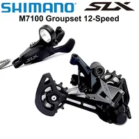 Grupo de bicicleta de montaña SHIMANO SLX M7100 1x12 velocidades SL RD M7100 M7120 desviador trasero M7100 palanca de cambios