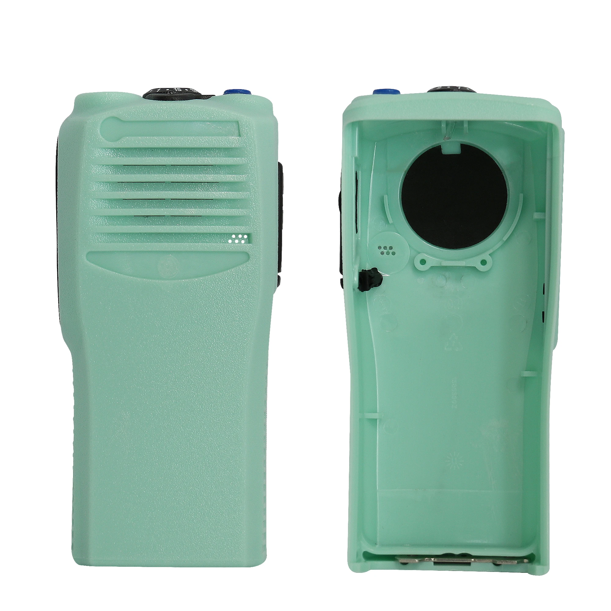 

PMLN4553 Turquoise Walkie Talkie Replacement Repair Front Housing Case Cover for GP3188 CP040 CP200 GP3688 Two Way Radio