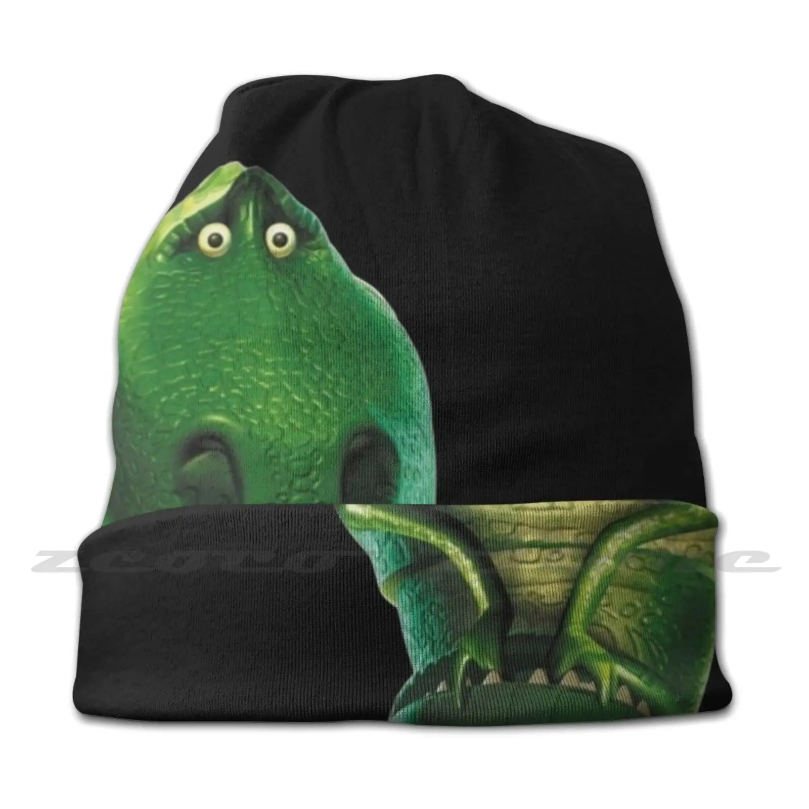 Frightened Rex Dinosaur Diy Pullover Cap Knit Hat Plus Size Keep Warm Elastic Soft Rex Rex Dinosaur Cute Funny Nostalgia Scaly