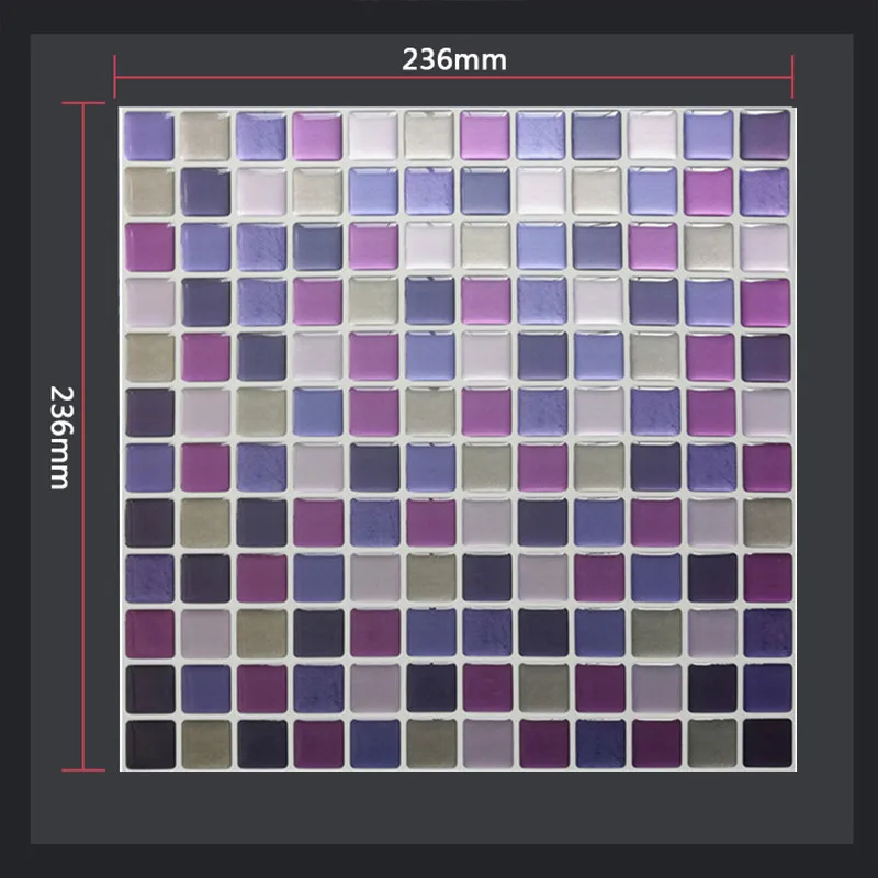 3D Mosaic Wall Mural Tile Sticker Peel and Stick Samoprzylepna wodoodporna tapeta winylowa DIY Kuchnia Łazienka Home Decor Design — zdjęcie 7