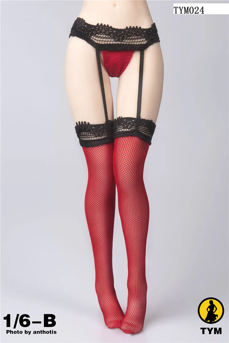 TYM024 1/6 Female Sexy Suspenders Pantyhose Underwear Stockings Model Fit PH TBL 12\'\' Soldier Action Figure Body Dolls