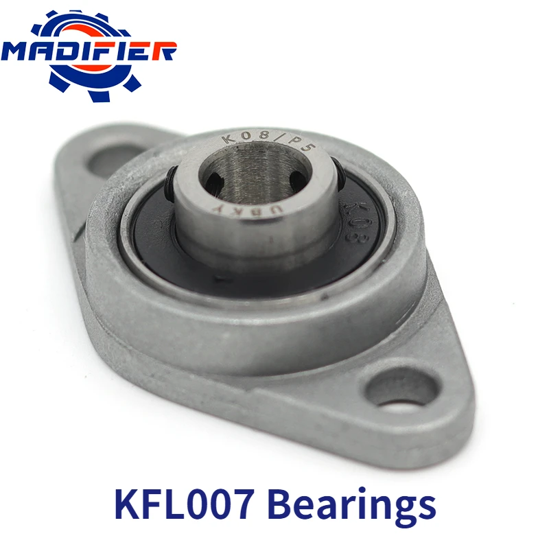 

35mm KFL007 1pcs Bearing Zinc Alloy Miniature Bearing Pedestal KFL007 UCFL007 FL007 Flange Bearings Diy Cnc Parts