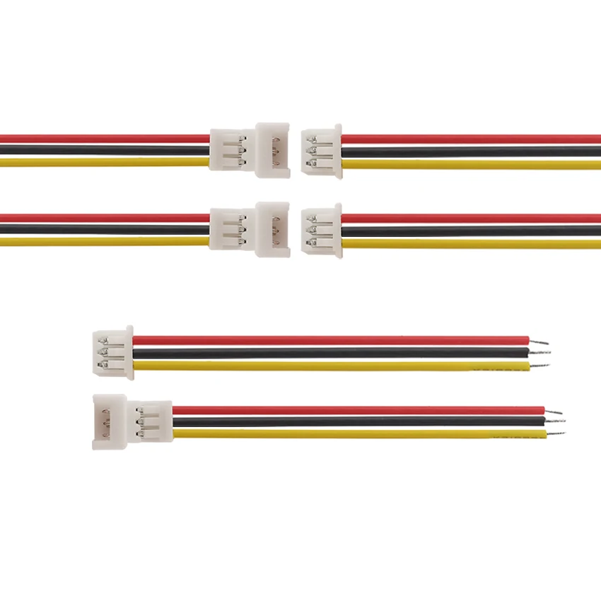 5/10Pairs Micro JST 1.25mm 2/3/4/5/6 Pin Male Female Plug Jack Wire Cable Connector Terminal Cable Lenght 15cm 28AWG