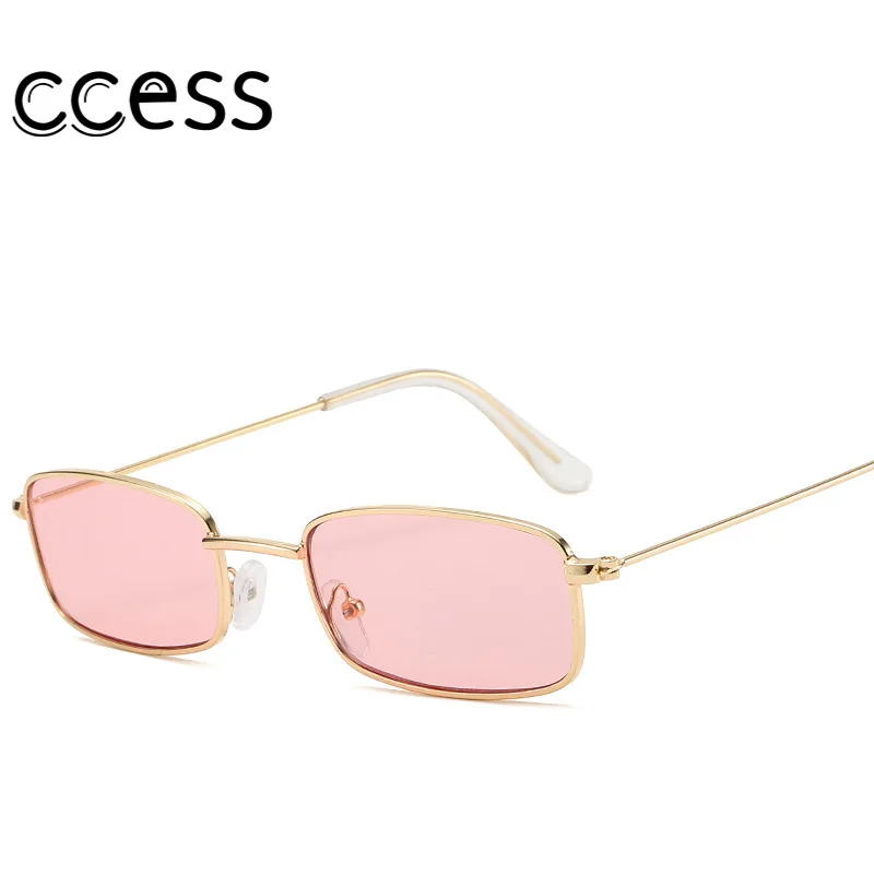 

Women Metal Sunglasses Men Retro Small Square Sun Glasses Female Yellow Pink Lens Glasses Small Frame Shades Eyeglass 2020