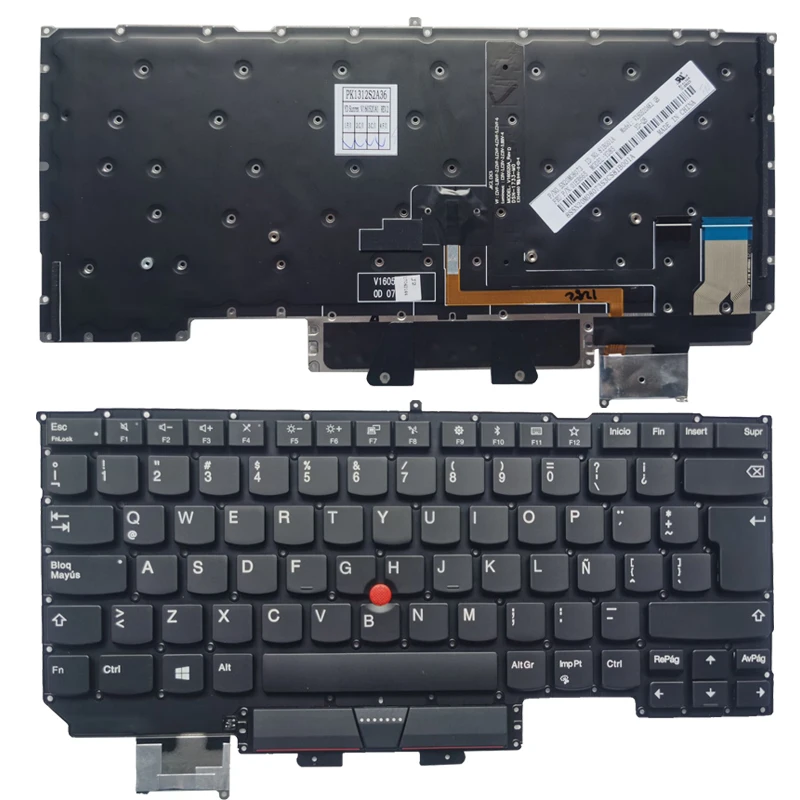 

NEW Lation LA Spanish SP Laptop keyboard for lenovo thinkpad X1 Carbon 5th Gen 5 2017 backlight 01ER665