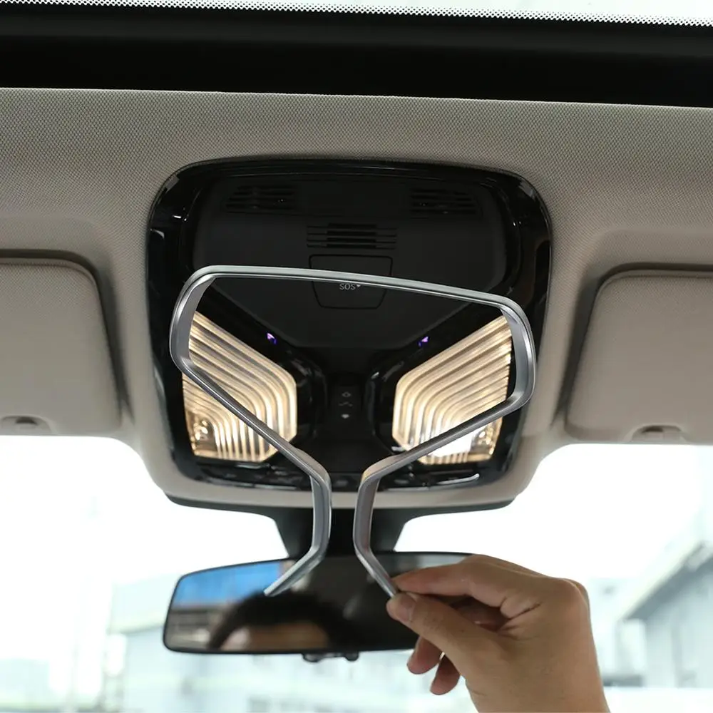 

ABS Chrome for BMW 5 Series 2018 X3 6 Series GT 2019 X4 2020 3 Series Car Roof Reading Lamp Decoration Cover Trim Accessories