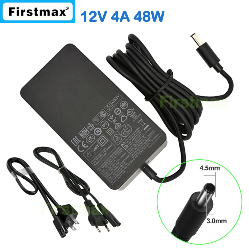 

12V 4A 48W Laptop AC Adapter for Microsoft Surface Pro 3 Docking Station model 1627 1664 Tablet PC Charger