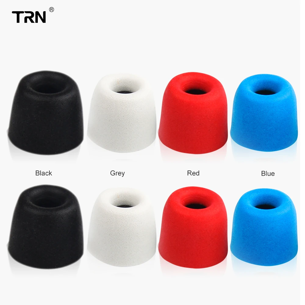 TRN 3Pairs (6pcs) Earphone Memory Cotton Earmuffs  Rebound Earplugs PU Sponge Memory Sponge Earphone Eartips V90 MT1 ST1 BA15