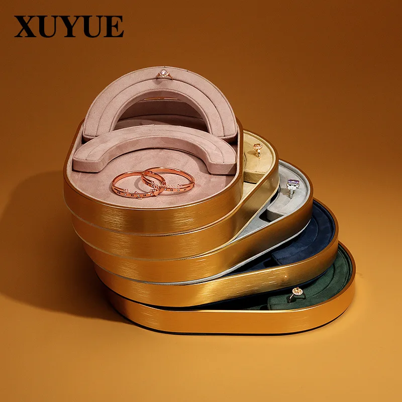 New jewelry tray metal ring necklace watch goods tray display jewelry display tray storage jewelry tray spot