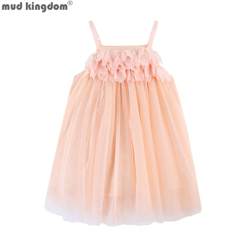 

Mudkingdom Toddler Girls Dresses Tulle Fluffy Party Dress Flower Dress for Girls Straps Tutu Dresses Summer kids Clothes Vestido