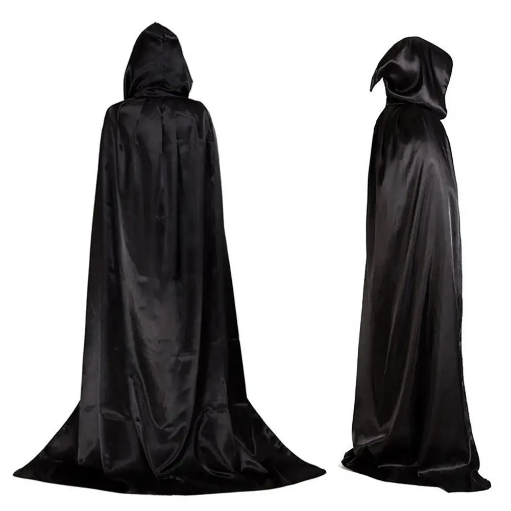 Adulto halloween grim reaper capa capa cosplay mago diabo manto discoteca bar vestido traje vampiros ceifador grim festa capa