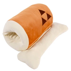 Nice Lovely Hot New 45CM Monster Hunter Huge Grilled Meat Pillow Plush Barbecu with Big Bone Stuffed Toy