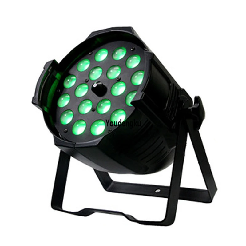 6pcs Indoor led par cans with zoom dmx dj light zoom par64 led 18x18w rgbaw uv 6in1 led par light