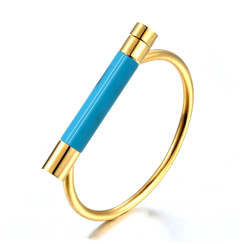 Fashion Interchangeable Shackle Screw Bracelet Stainless Steel Bracelets For Women Love Resin Bracelets & Bangles wholesale