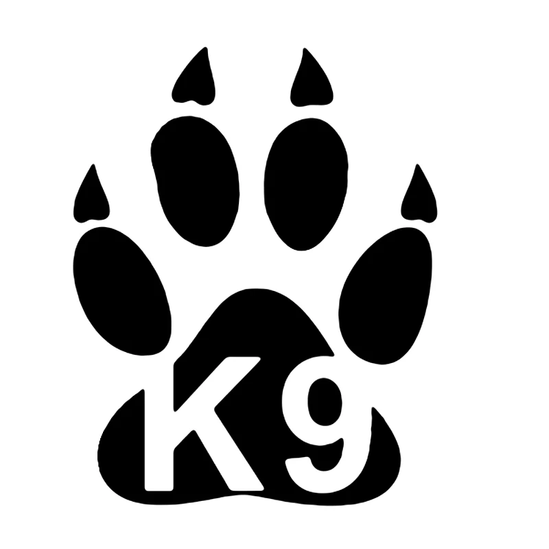 Vinyl Decal K9 Police Dog Paw Print Car Sticker Waterproof Auto Decors for Car Body Bumper Rear Window
