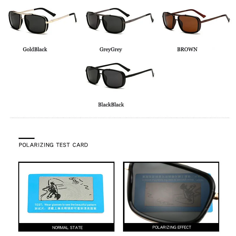 Halley Retro Steampunk Sunglasses Men Polarized Brand Designer Driver Safety Goggle Outdoor Eyewear Man Shades UV Protection