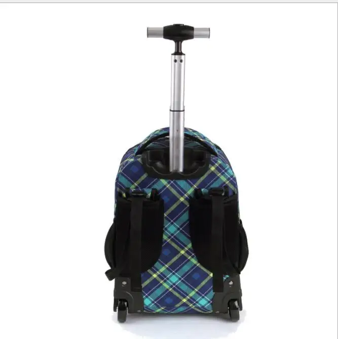 school bag trolley rolling backpack bags  wheels Children wheeled backpack Travel Rolling Luggage backpack  bags for teenagers