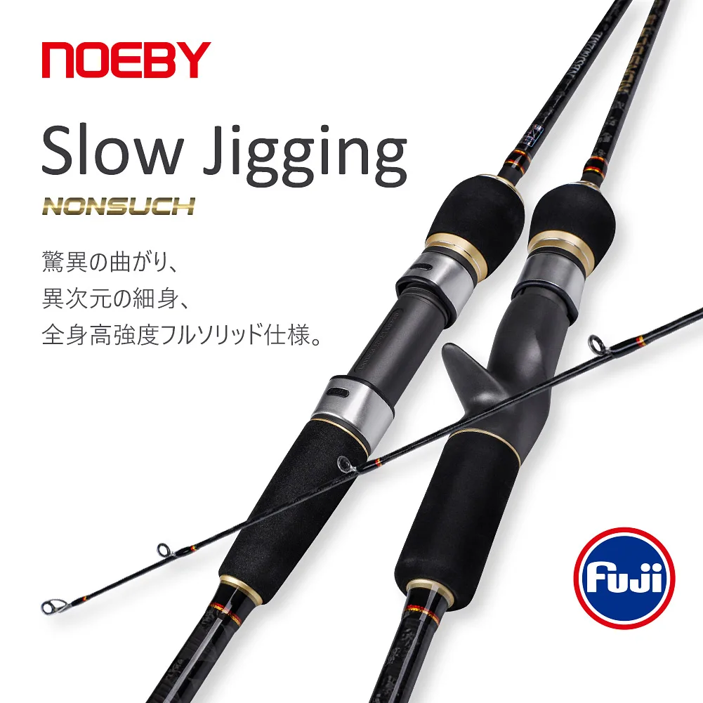 

Noeby-Slow Jigging Rod, Spinning Casting Rod, Jigging Rod, Fuji Guide,M ML, High Quality, Saltwater Fishing Tackle, 1.83M, 1.96m