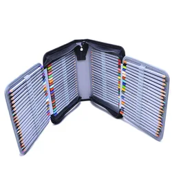 150 Holes Pencil Box Back to School Pencilcase Big Pen Case Girls Boys Large Stationery Fold Pencase Storage Bag Supplies Kit