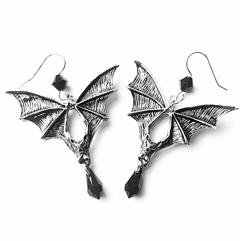 Bat Drop Earrings,H… - image