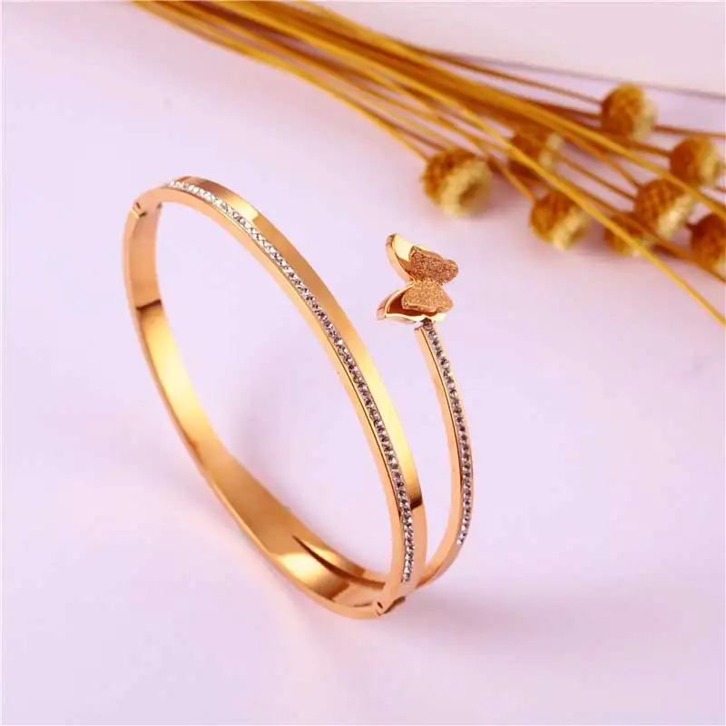 Luxury Butterfly Bracelet Stainless Steel 2023 Fashion Jewelry